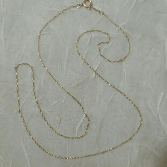 Necklace Dainty gold chain 10K 18in - Picture 8 of 8